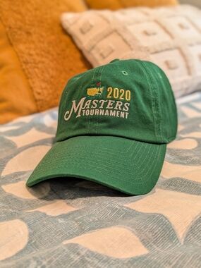 Masters 2020 Tournament Green Baseball Cap with Yellow Logo
